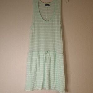 Gap Mint Green Striped Sleeveless Dress size medium